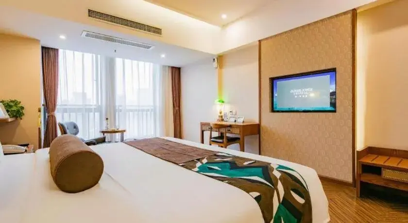 Bed in James Joyce Coffetel Chengdu Century City Convention and Exhibition Center Bed in James Joyce Coffetel Chengdu Century City Convention and Exhibition Center
