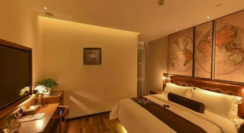 Bed in James Joyce Coffetel·Beijing Yizhuang Development Zone Dazu Square Tongji Road