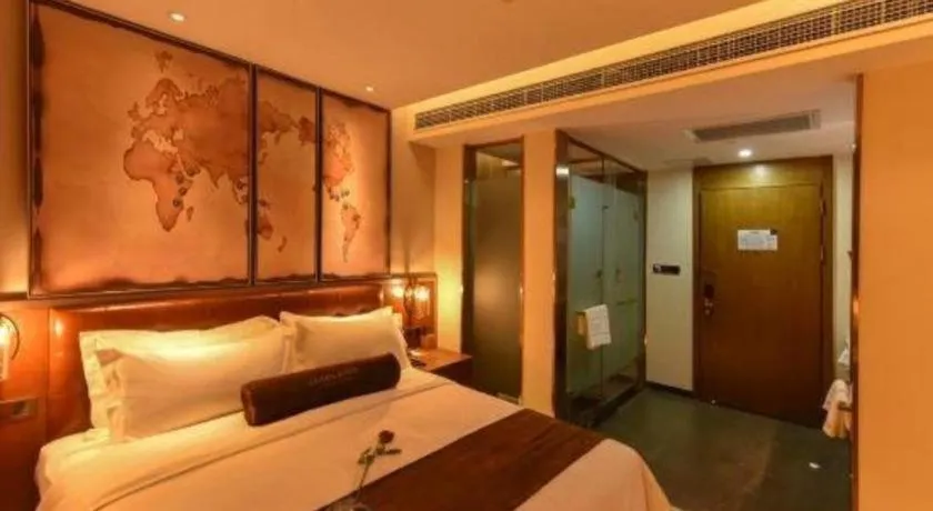 Bed in James Joyce Coffetel·Beijing Yizhuang Development Zone Dazu Square Tongji Road