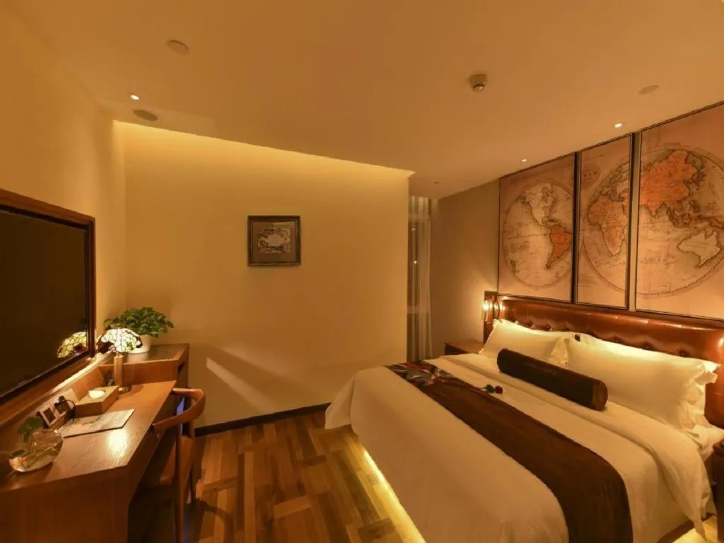 Bed in James Joyce Coffetel·Beijing Yizhuang Development Zone Dazu Square Tongji Road