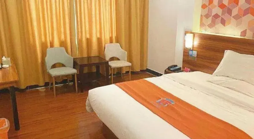 Bed in PAI Hotel Guangzhou Baiyun International Airport Zhongluotan Zhuliao Metro Station Bed in PAI Hotel Guangzhou Baiyun International Airport Zhongluotan Zhuliao Metro Station