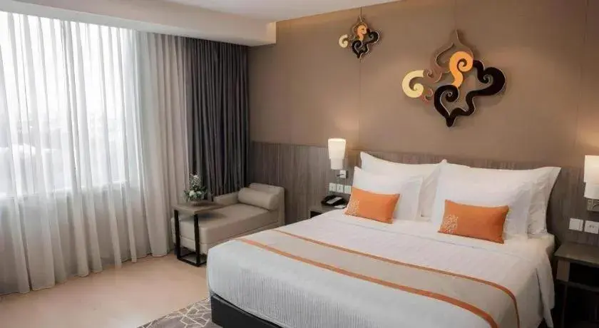 Bed in Patra Cirebon Hotel & Convention Bed in Patra Cirebon Hotel & Convention