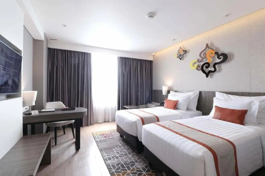 Bed in Patra Cirebon Hotel & Convention