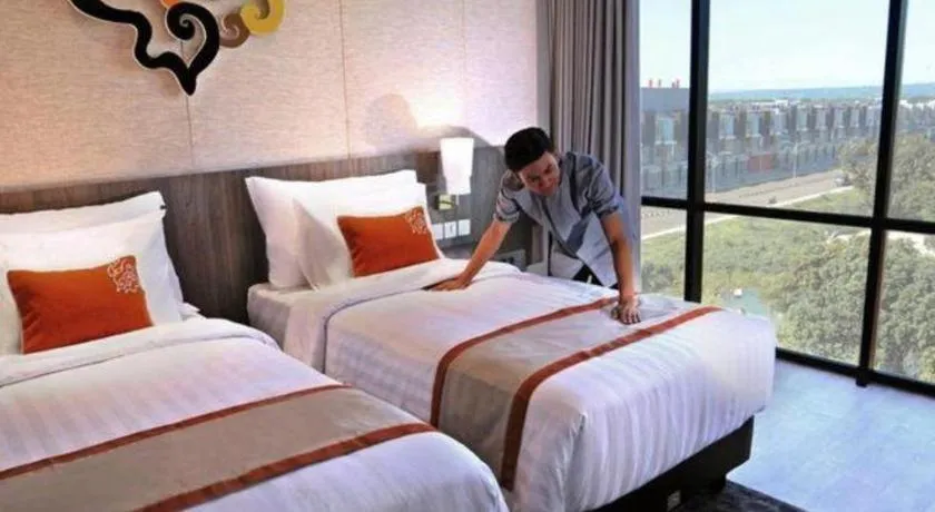 Bed in Patra Cirebon Hotel & Convention