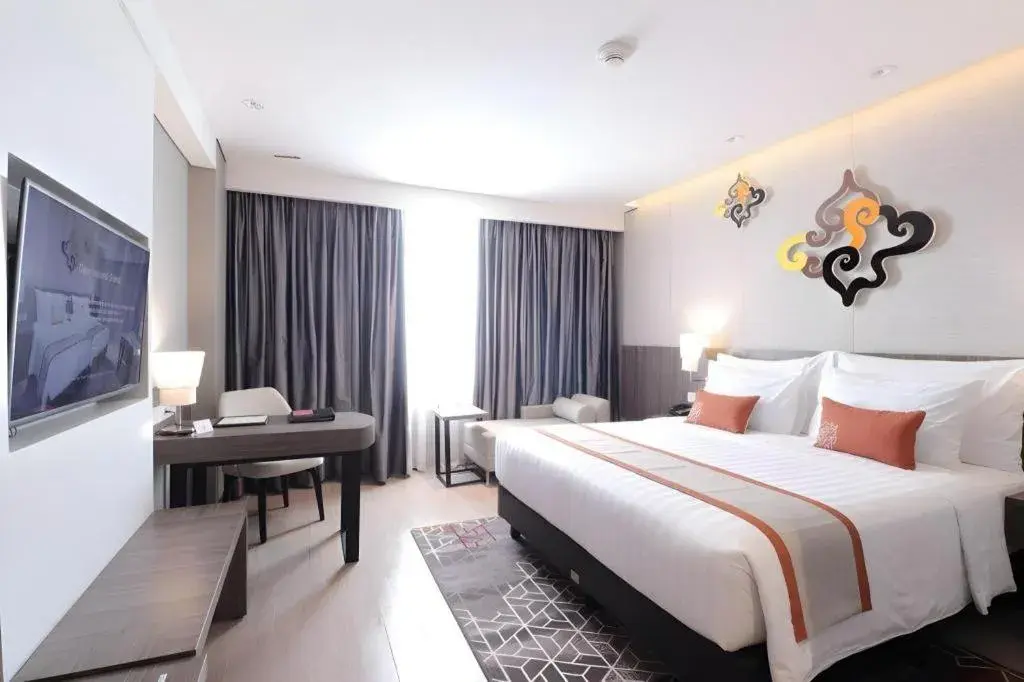 Bed in Patra Cirebon Hotel & Convention Bed in Patra Cirebon Hotel & Convention