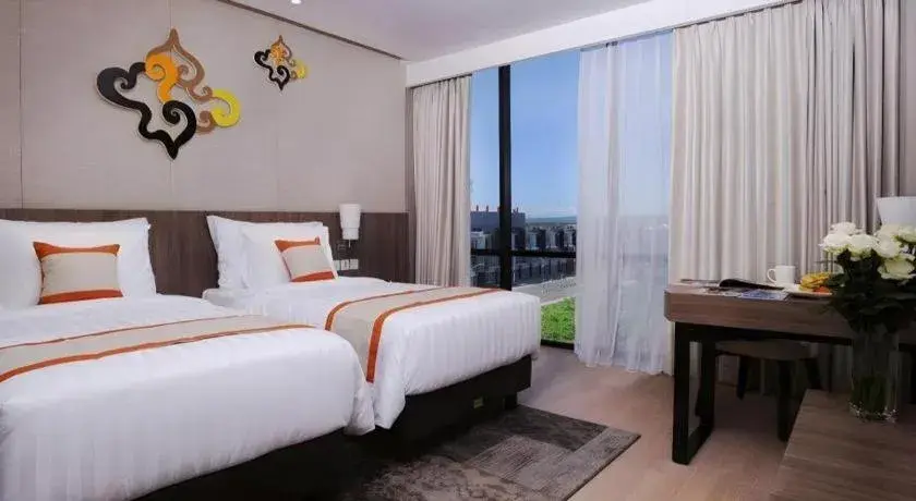 Bed in Patra Cirebon Hotel & Convention Bed in Patra Cirebon Hotel & Convention