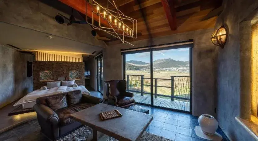 Bed in Yufuin Luxury Villa -zakuro- Bed in Yufuin Luxury Villa -zakuro-