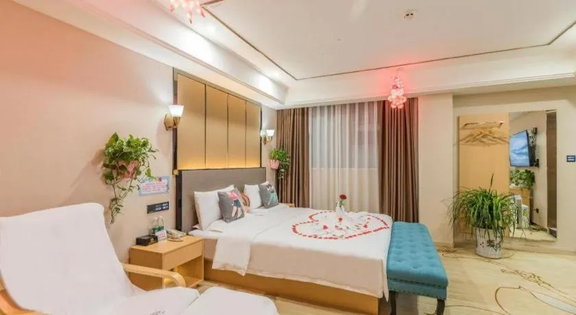 Bed in PAI Hotel·Chengdu Jintang Huaikou Huaizhou Avenue