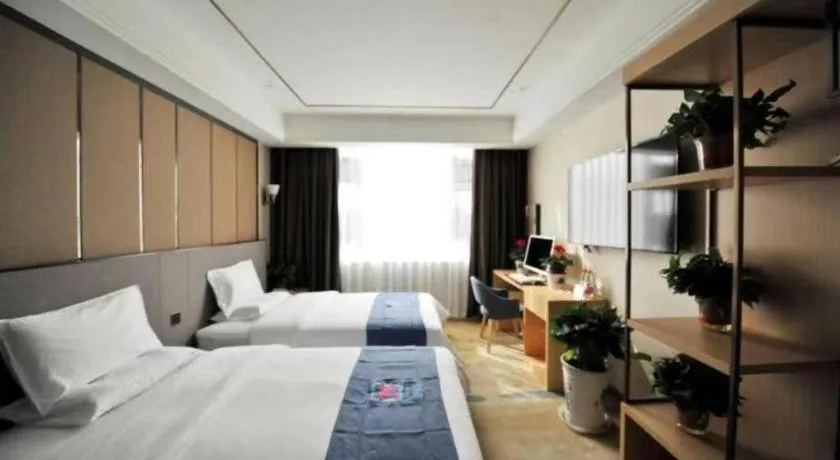 Bed in PAI Hotel·Chengdu Jintang Huaikou Huaizhou Avenue