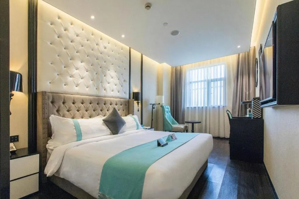 Bed in Xana Hotelle Shaghai Hongqiao Hub National Exhibition Center Qibao Lianming Road