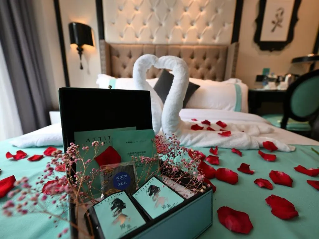 Bed in Xana Hotelle Shaghai Hongqiao Hub National Exhibition Center Qibao Lianming Road