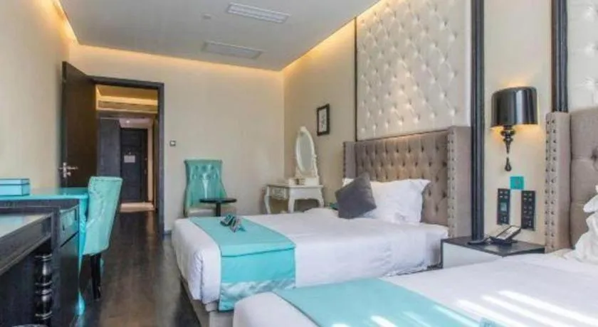 Bed in Xana Hotelle Shaghai Hongqiao Hub National Exhibition Center Qibao Lianming Road