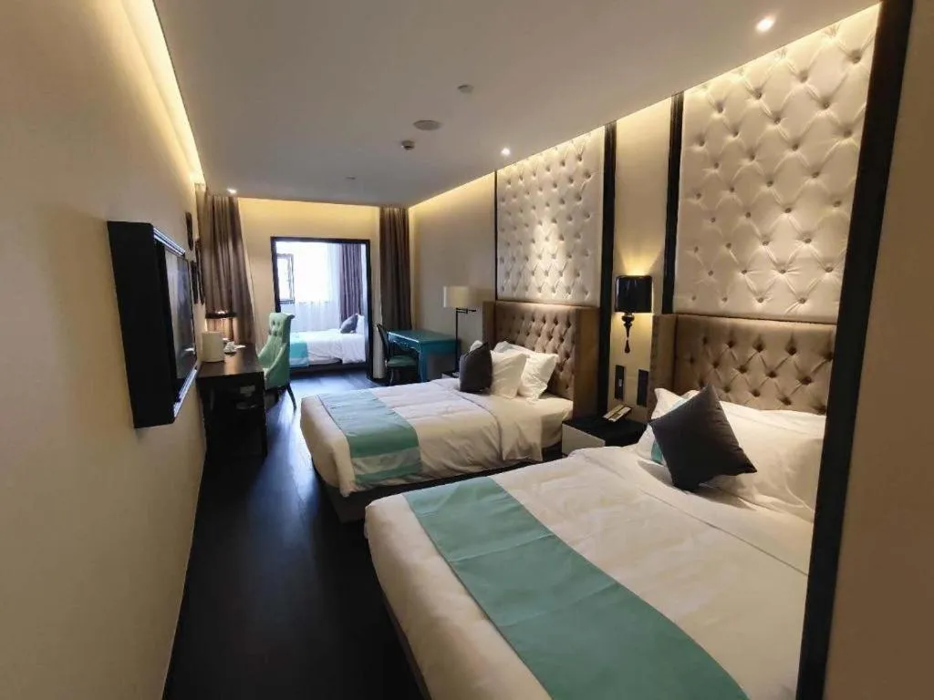 Bed in Xana Hotelle Shaghai Hongqiao Hub National Exhibition Center Qibao Lianming Road