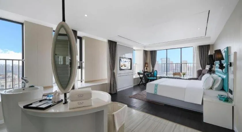 Bed in Xana Hotelle Chengdu Dafeng Huirong Plaza Longhu Street