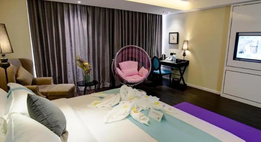 Bed in Xana Hotelle Chengdu Dafeng Huirong Plaza Longhu Street