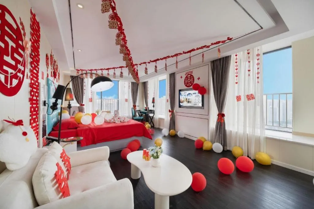 Bed in Xana Hotelle Chengdu Dafeng Huirong Plaza Longhu Street