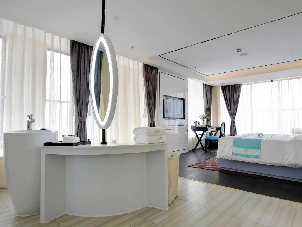 Bed in Xana Hotelle Chengdu Dafeng Huirong Plaza Longhu Street