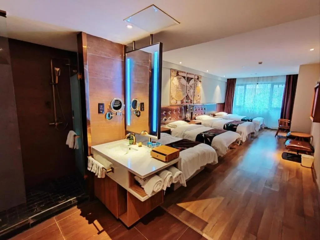 Bed in James Joyce Coffetel Zhengzhou CBD Exhibition Center Provincial People's Hospital