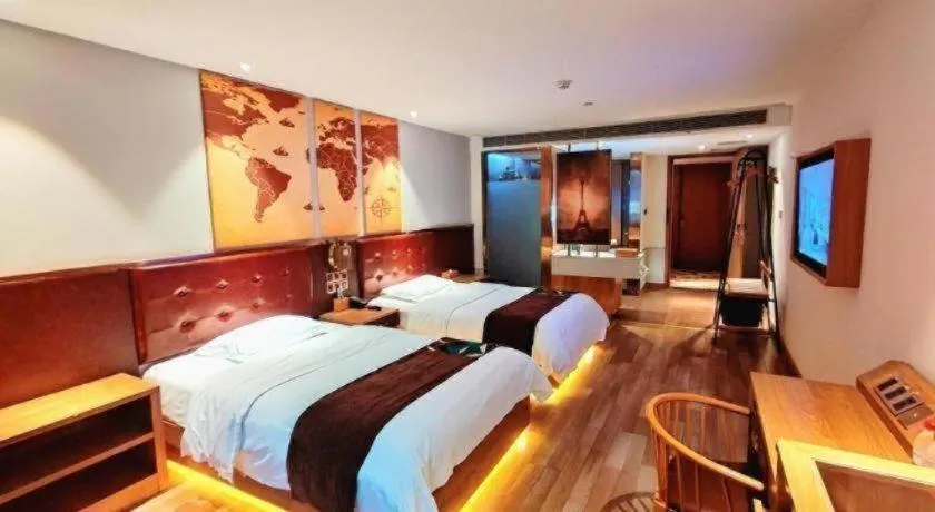 Bed in James Joyce Coffetel Zhengzhou CBD Exhibition Center Provincial People's Hospital