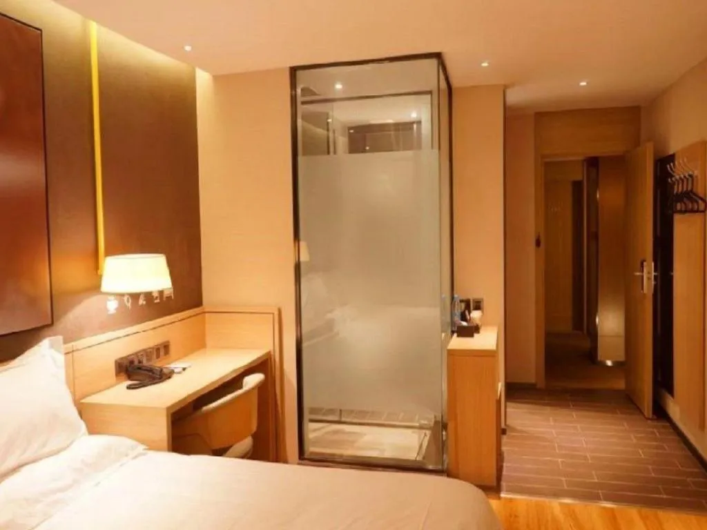 Bed in IU Hotel·Jiayuguan People's Shopping Mall