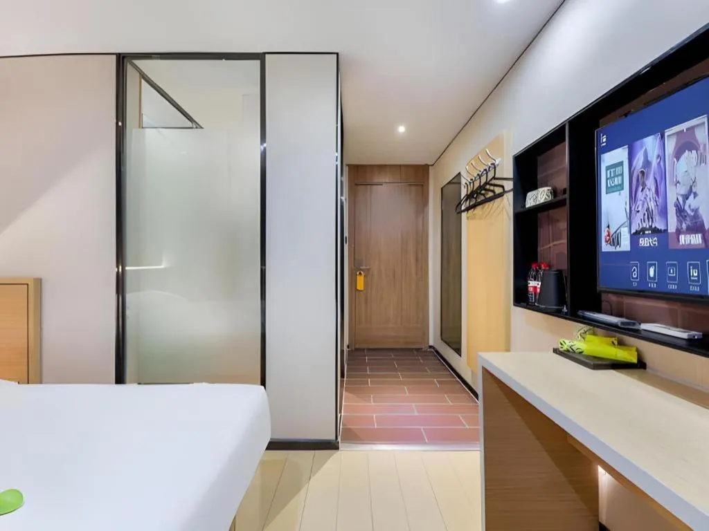 Bed in IU Hotel·Jiayuguan People's Shopping Mall