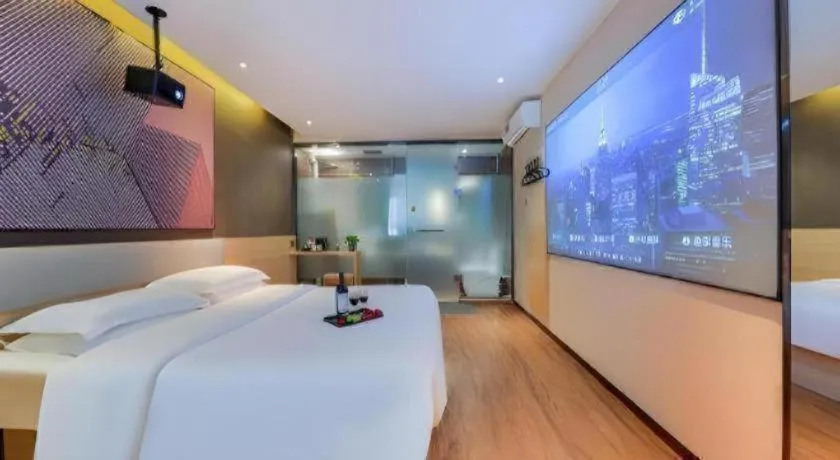 Bed in IU Hotel·Jiayuguan People's Shopping Mall