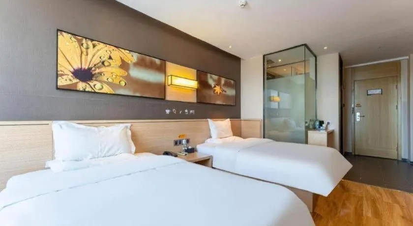 Bed in IU Hotel·Jiayuguan People's Shopping Mall