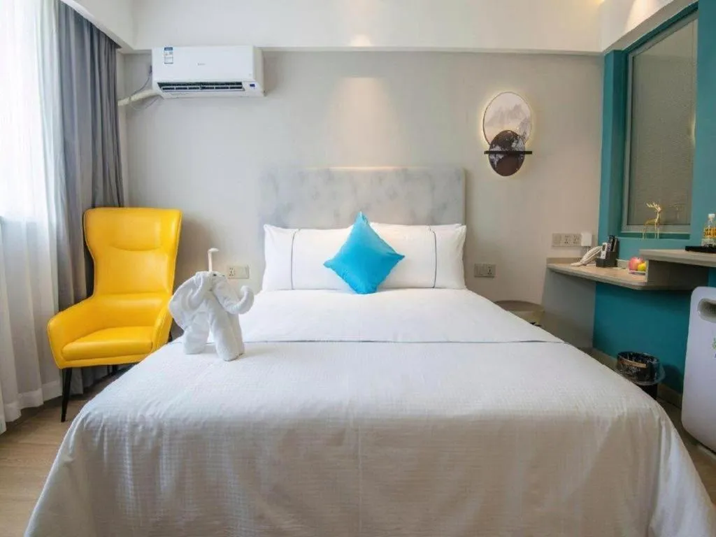 Bed in Magnotel Hotel Suzhou Guanqian Street Pingjiang Road