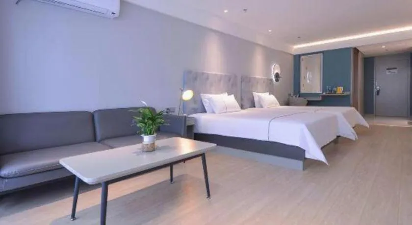 Bed in Magnotel Hotel Jining Yanzhou Metro Station Jiuxianqiao South Road