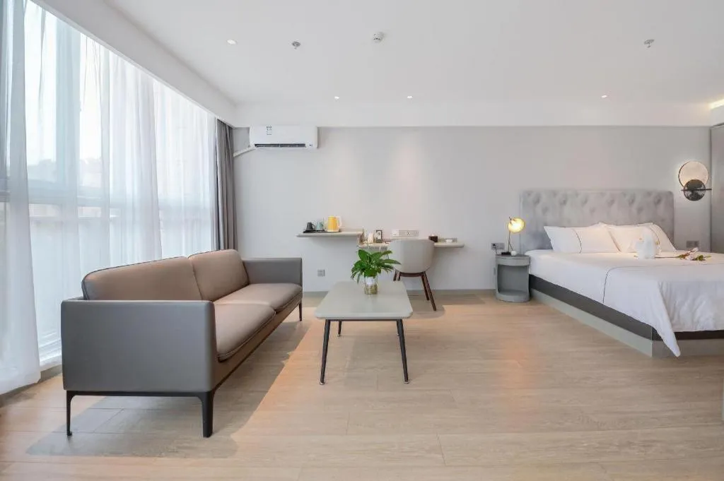 Bed in Magnotel Hotel Jining Yanzhou Metro Station Jiuxianqiao South Road