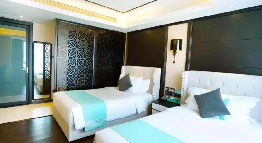 Bed in Xana Hotelle Zhengzhou North Passenger Terminal North University Town