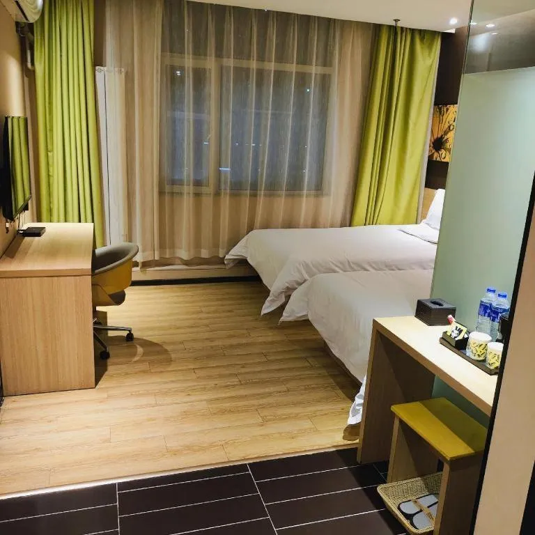 Bed in IU Hotel·Yangquan Xinjian Street Tianqiao