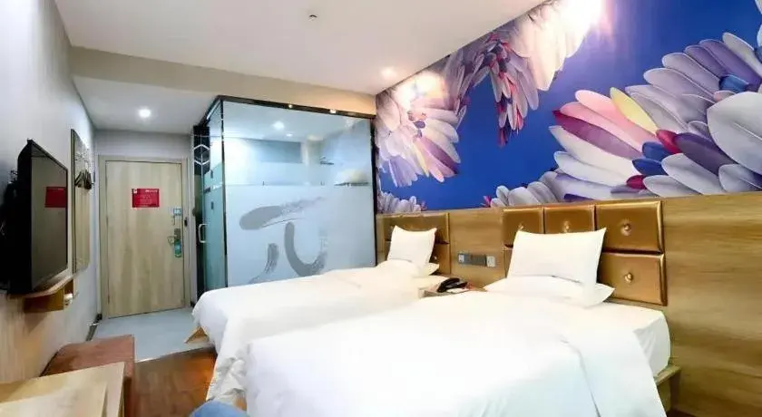 Bed in PAI Hotel·Linfen Hongdong Lily Town Bed in PAI Hotel·Linfen Hongdong Lily Town