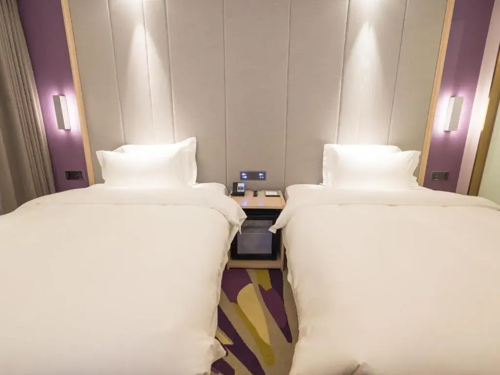 Bed in Lavande Hotel·Wuhan Jianghan Road Wanda Plaza Bed in Lavande Hotel·Wuhan Jianghan Road Wanda Plaza