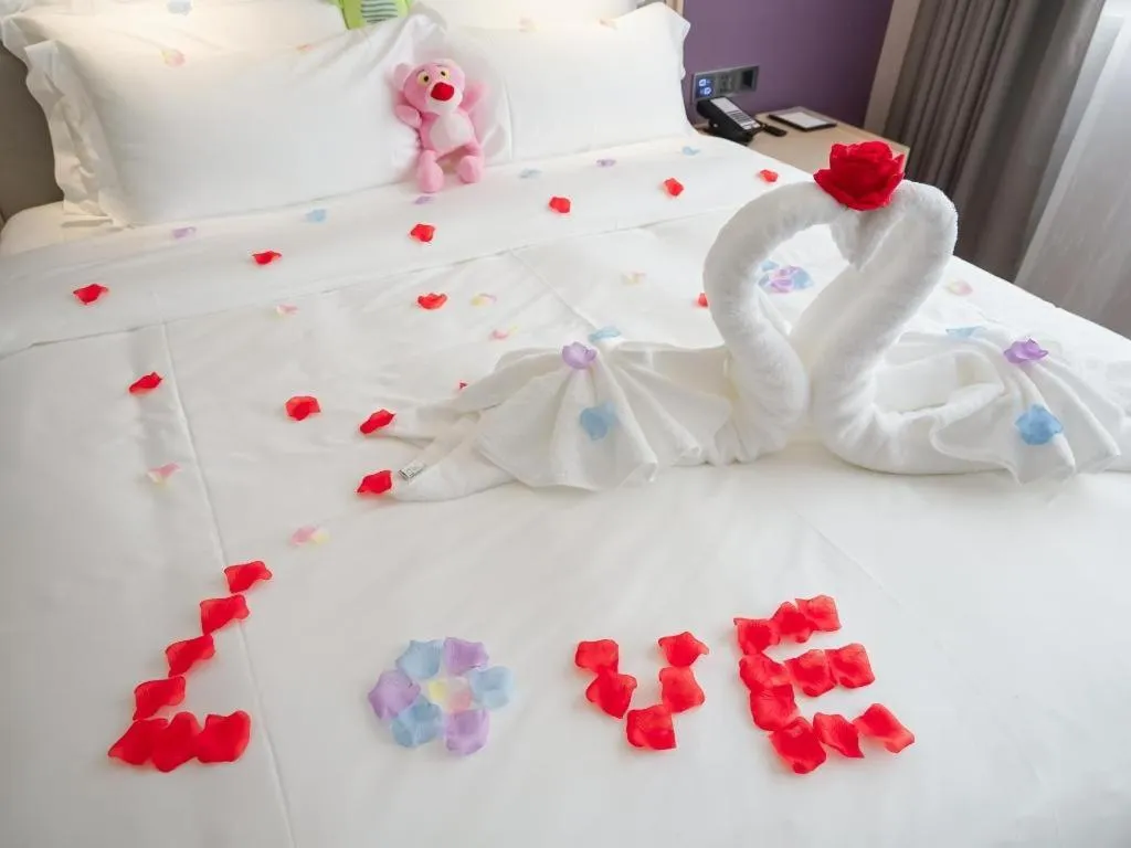 Bed in Lavande Hotel·Wuhan Jianghan Road Wanda Plaza