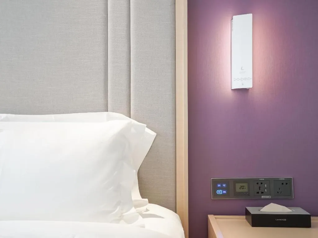 Bed in Lavande Hotel·Wuhan Jianghan Road Wanda Plaza