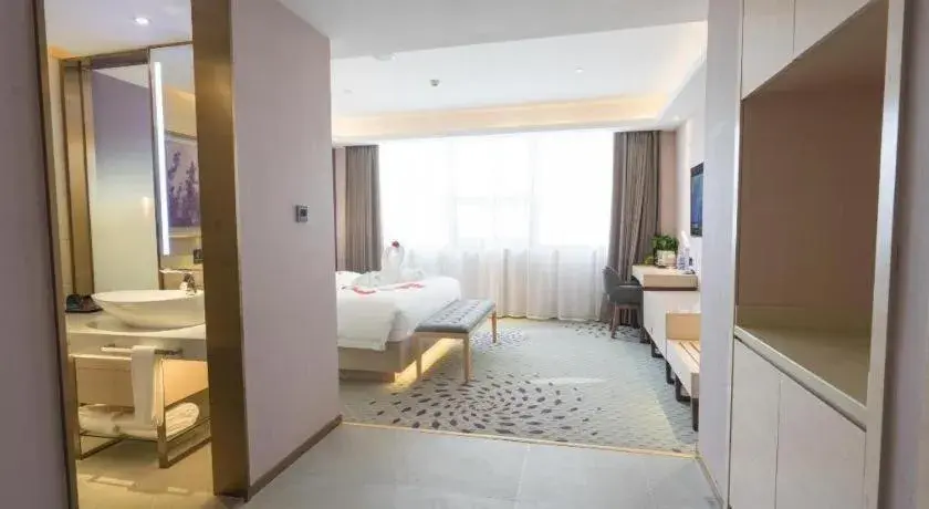 Bed in Lavande Hotel·Wuhan Jianghan Road Wanda Plaza Bed in Lavande Hotel·Wuhan Jianghan Road Wanda Plaza