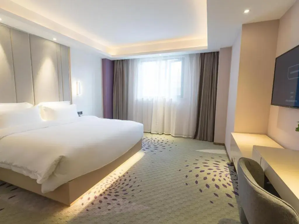 Bed in Lavande Hotel·Wuhan Jianghan Road Wanda Plaza Bed in Lavande Hotel·Wuhan Jianghan Road Wanda Plaza