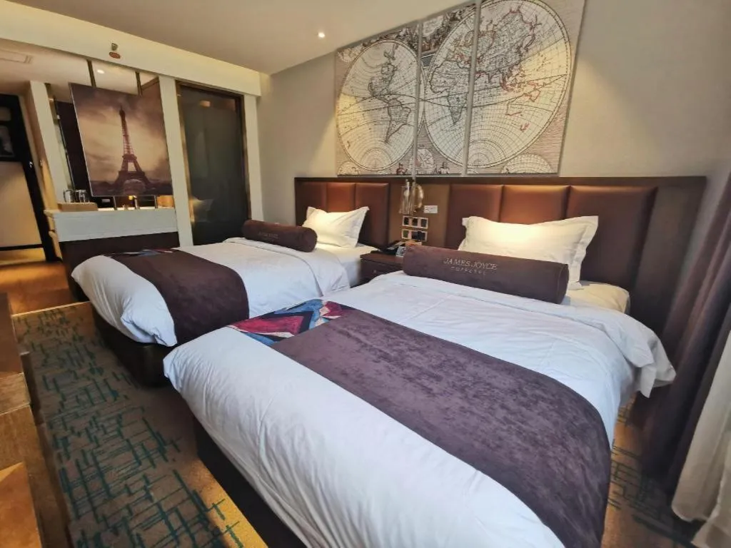 Bed in James Joyce Coffetel·Beijing South Muxiyuan Metro Station