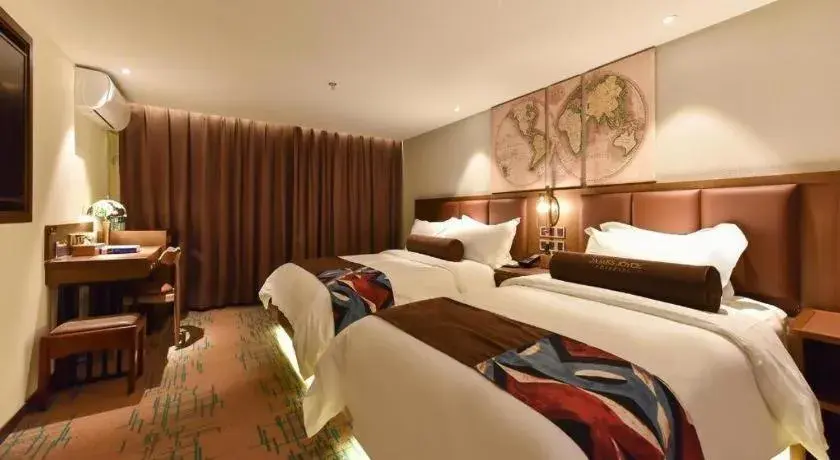 Bed in James Joyce Coffetel·Beijing South Muxiyuan Metro Station Bed in James Joyce Coffetel·Beijing South Muxiyuan Metro Station