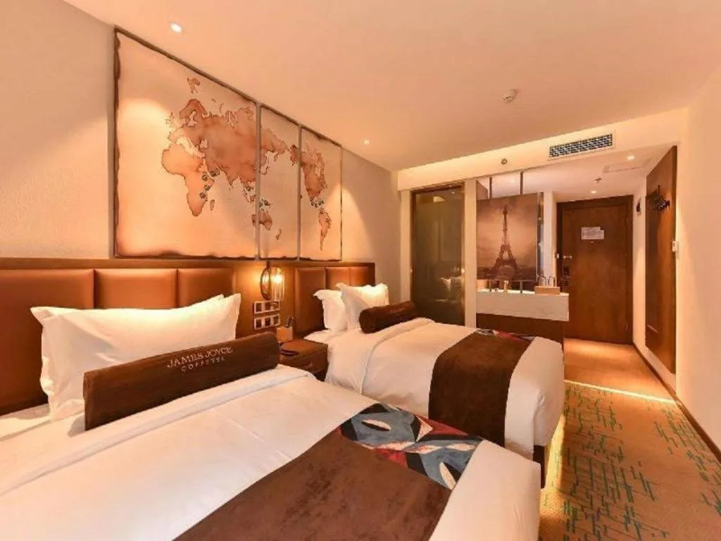 Bed in James Joyce Coffetel·Beijing South Muxiyuan Metro Station