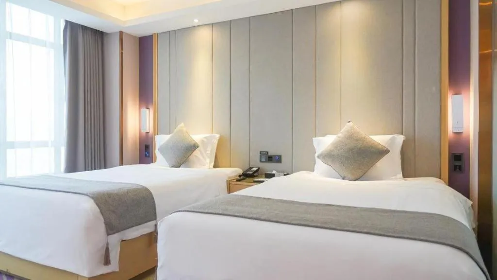 Bed in Lavande Hotel·Jining Party School Building