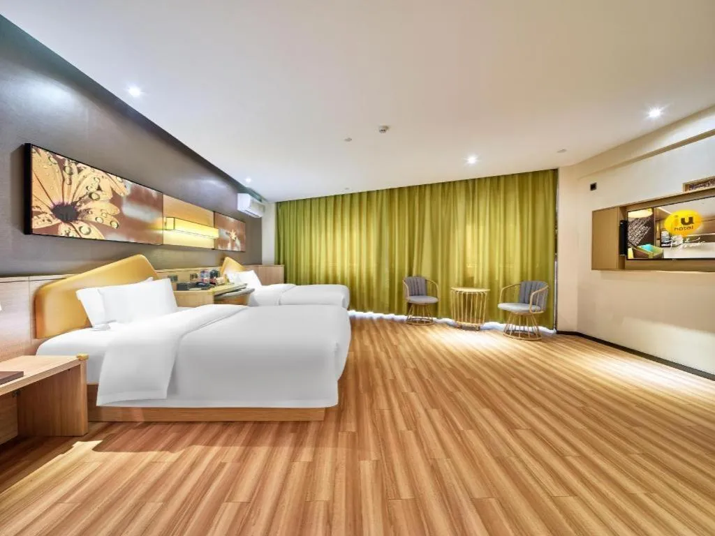 Bed in IU Hotel Baoding Yuhua East Road Passenger Center