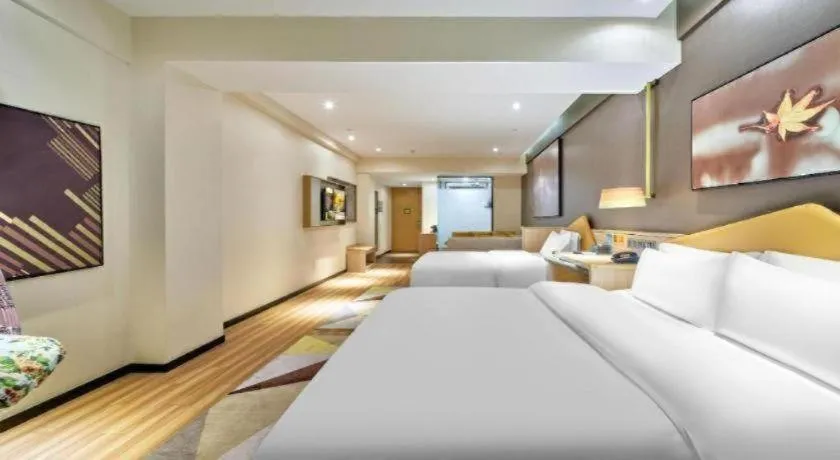 Bed in IU Hotel Baoding Yuhua East Road Passenger Center