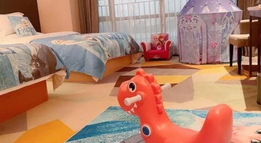 Bed in Chonpines Hotel Guangzhou Sunac Cultural and Tourism City Shiling