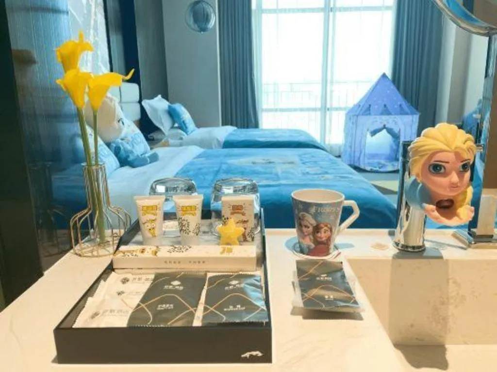 Bed in Chonpines Hotel Guangzhou Sunac Cultural and Tourism City Shiling