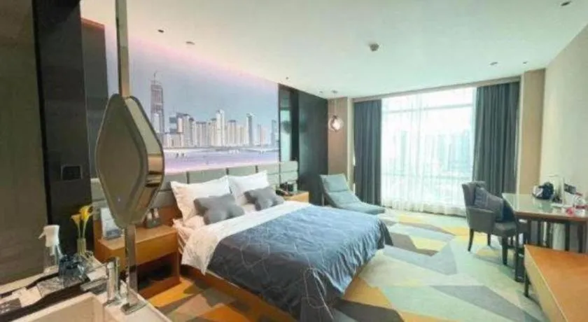 Bed in Chonpines Hotel Guangzhou Sunac Cultural and Tourism City Shiling