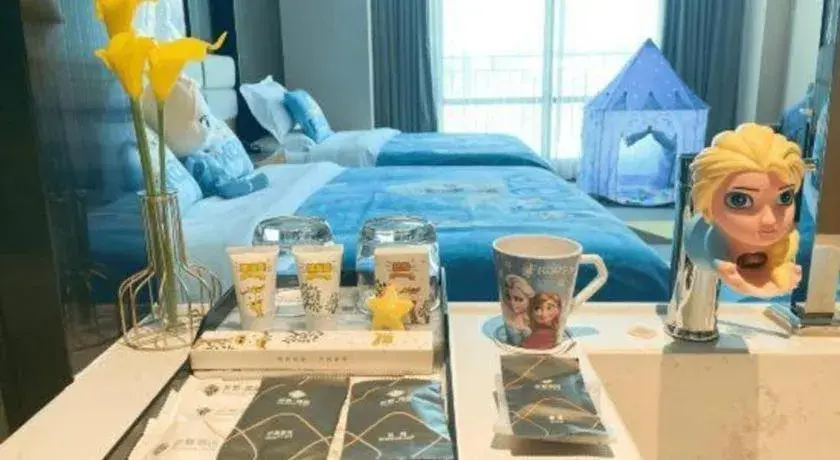 Bed in Chonpines Hotel Guangzhou Sunac Cultural and Tourism City Shiling Bed in Chonpines Hotel Guangzhou Sunac Cultural and Tourism City Shiling