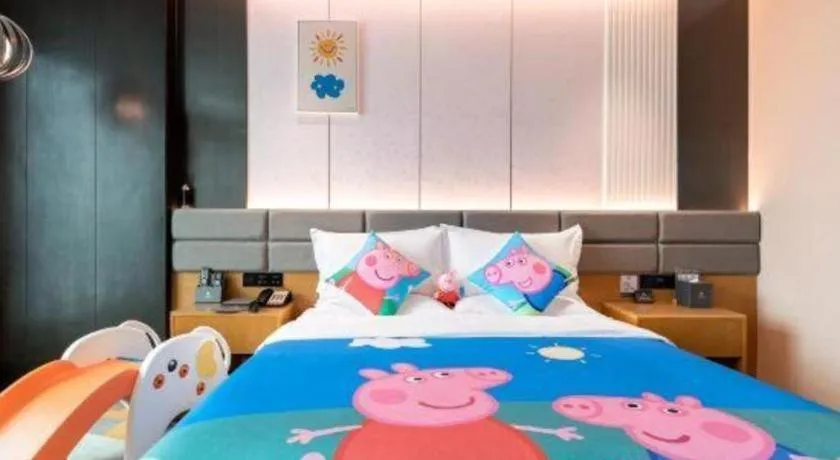 Bed in Chonpines Hotel Guangzhou Sunac Cultural and Tourism City Shiling