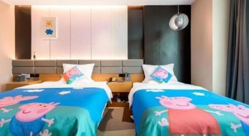Bed in Chonpines Hotel Guangzhou Sunac Cultural and Tourism City Shiling
